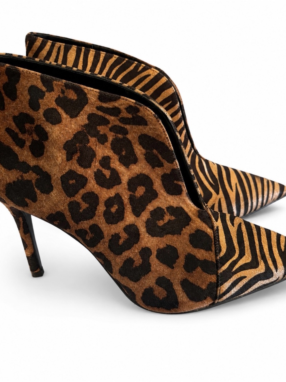 ALDO Zebra-P leopard rint Pointed- ankle booties - Picture 2 of 3